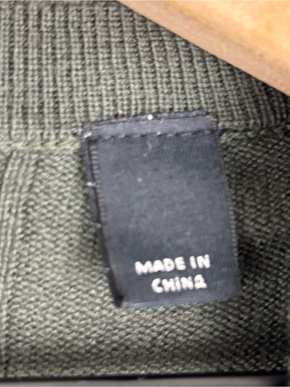 AllSaints Sweater Mens XL Green Nomo Crew Wool Blend Pullover Logo Tight Knit - Picture 8 of 16